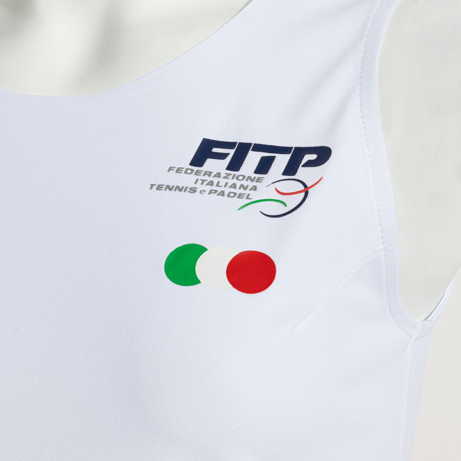 CAMISETA SIN MANGAS MUJER COMP. OFI. FED. ITALIA TENIS Y PADEL