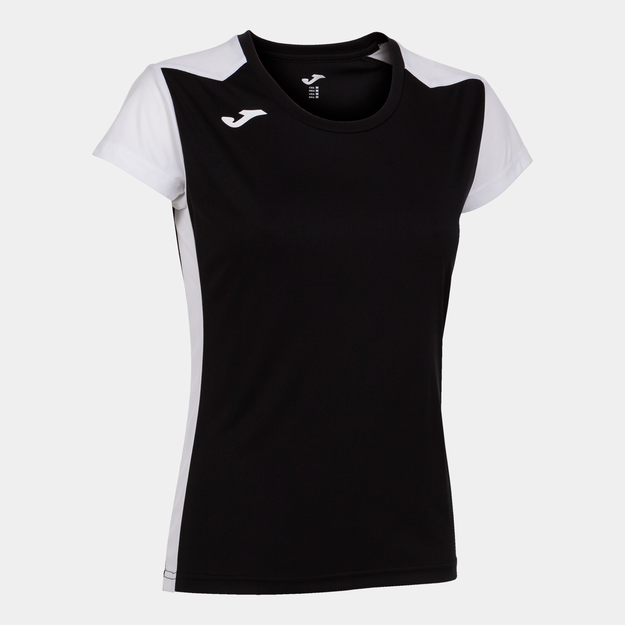 MAILLOT MANCHES COURTES FEMME RECORD II NOIR BLANC