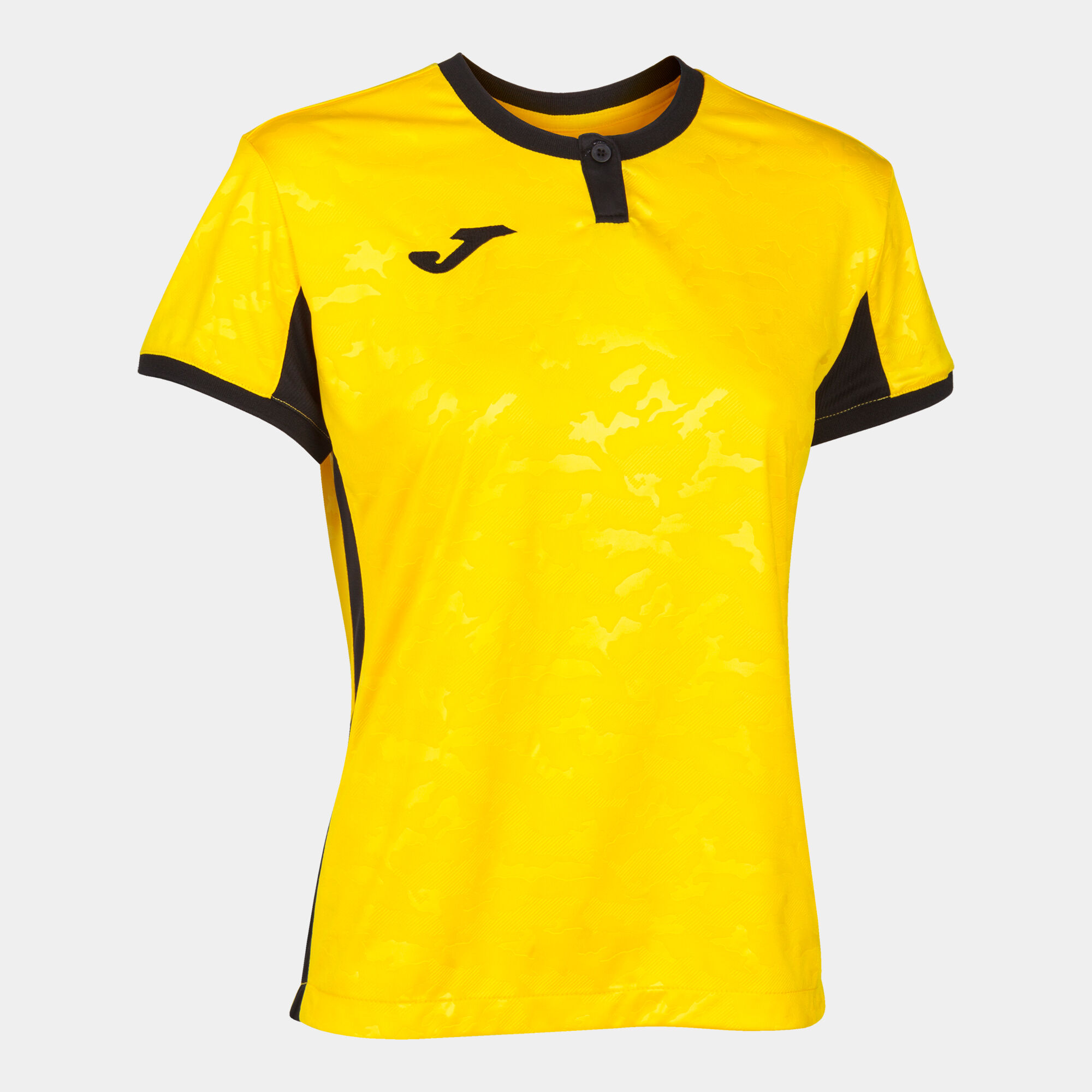 T-shirt manga curta mulher Toletum II amarelo preto