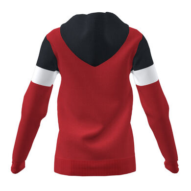 Chaqueta con capucha mujer Crew IV rojo negro blanco