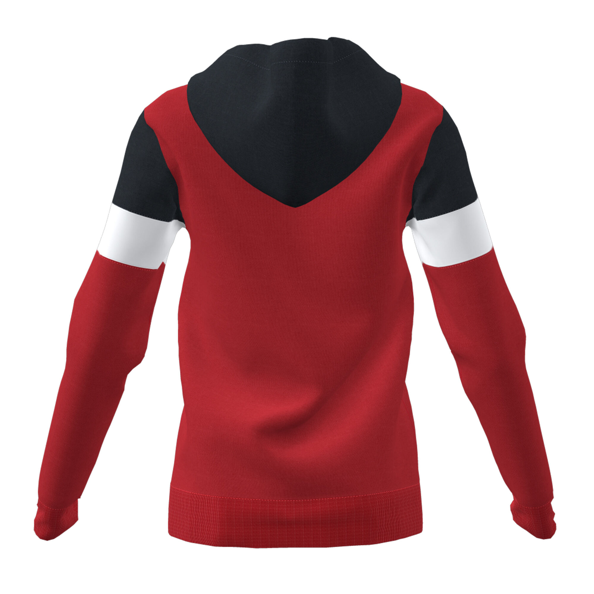 HOODED JACKET WOMAN CREW IV RED BLACK WHITE