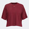 T-shirt manga curta mulher Mimetic vermelho escuro