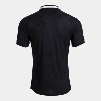 Camiseta manga corta hombre negro blanco