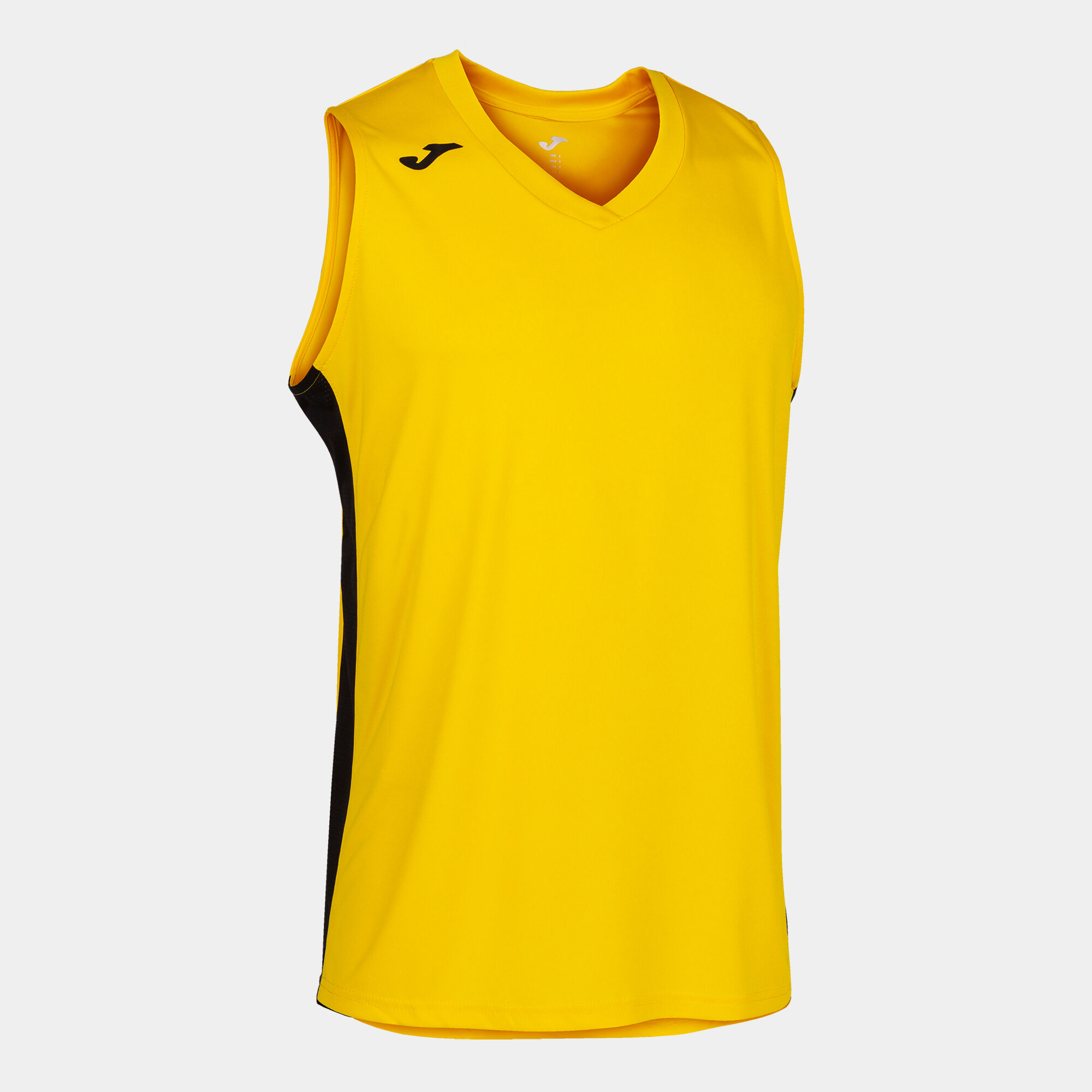 Sleeveless t-shirt man Cancha III yellow black | JOMA®