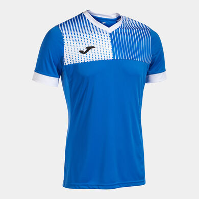 Maglia a manica corta uomo Eco Supernova blu reale bianco