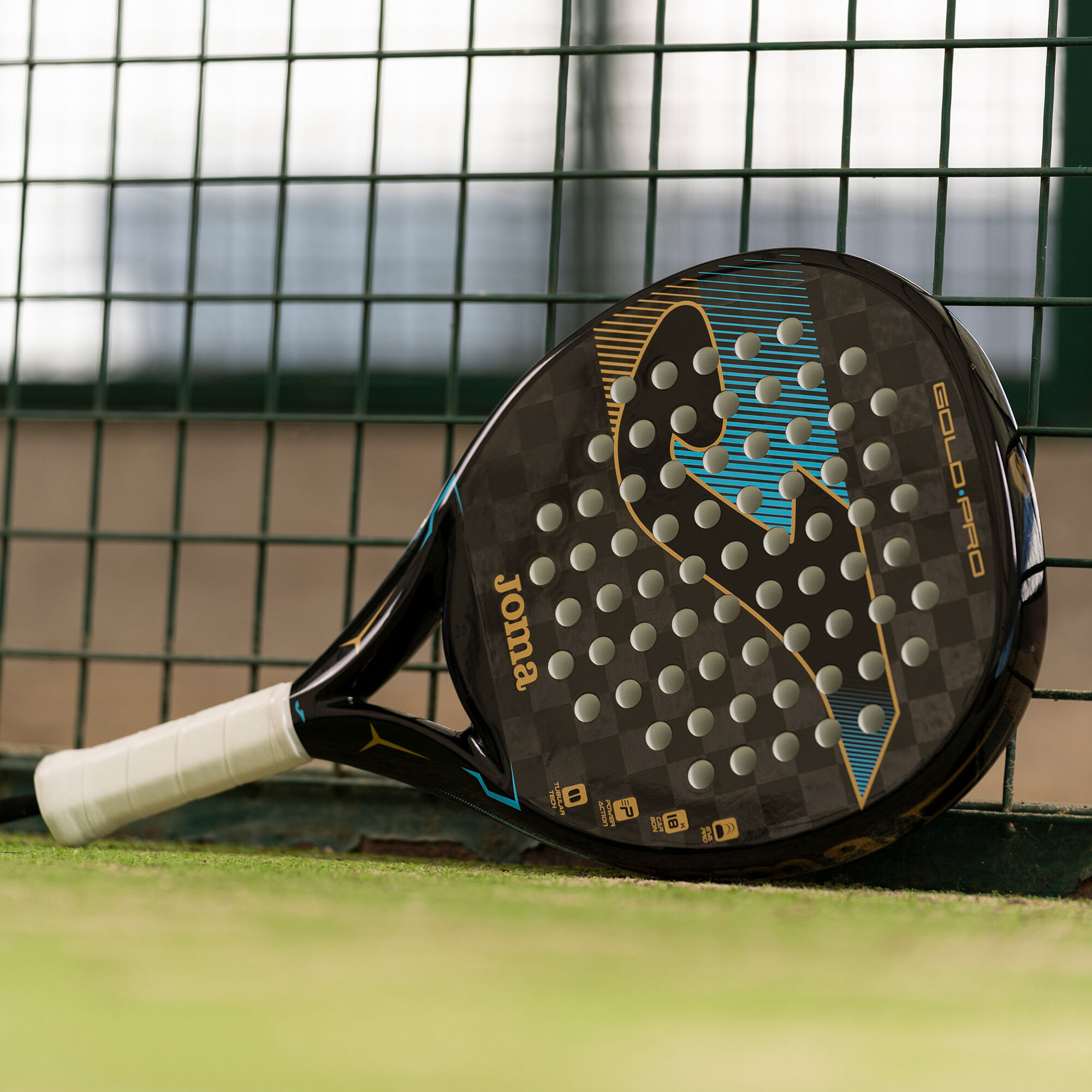 Padel racket Gold Pro black turquoise