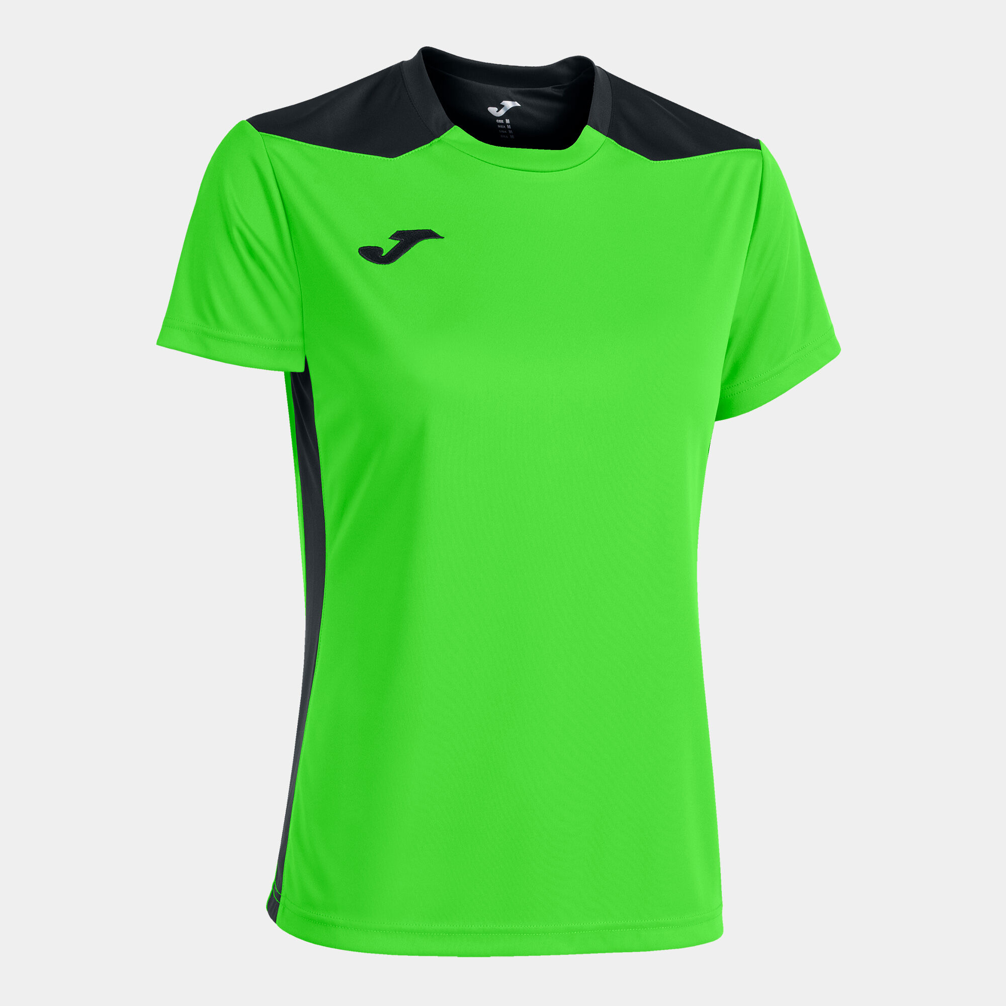 Koszulka z krótkim rękawem kobiety Championship VI fluorescencyjny zielony czarny
