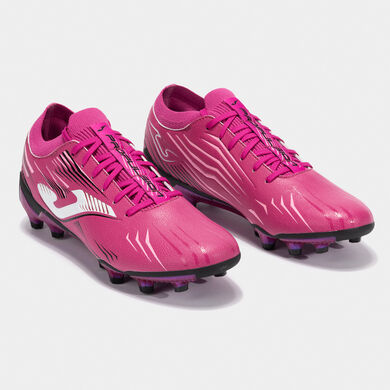 Football boots Propulsion Top 25 firm ground FG fuchsia