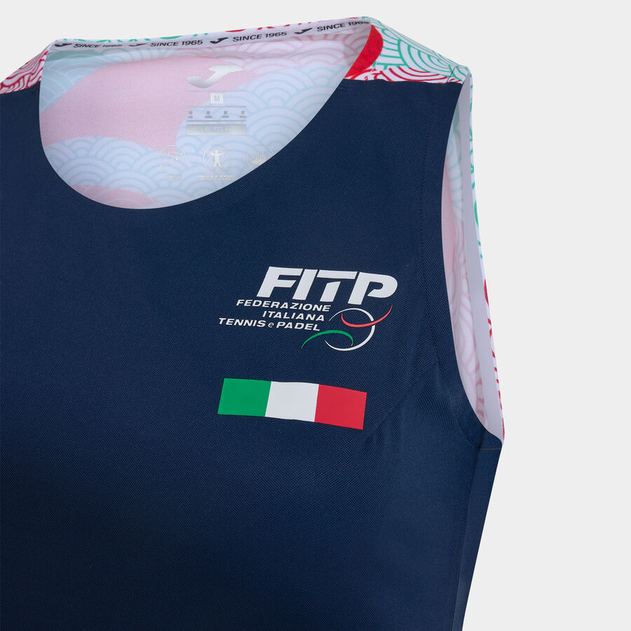 CAMISETA SIN MANGAS MUJER COMP. OFI. FED. ITALIA TENIS Y PADEL