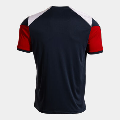 Kurzarmshirt mann Danubio dunkelblau weiß