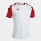 Maillot manches courtes homme Academy IV blanc rouge