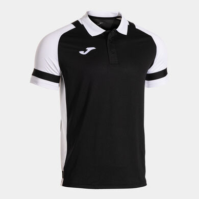 Polo manga corta hombre Lider negro blanco