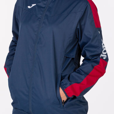 Imperméable femme Championship IV bleu marine rouge