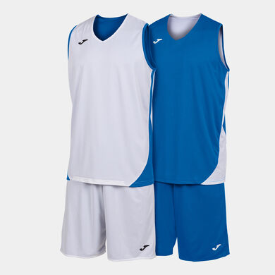 Set unisex Kansas blu reale bianco