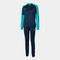 Tracksuit woman Eco Championship navy blue fluorescent turquoise