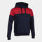 Sweatshirt mit kapuze mann Crew V marineblau rot