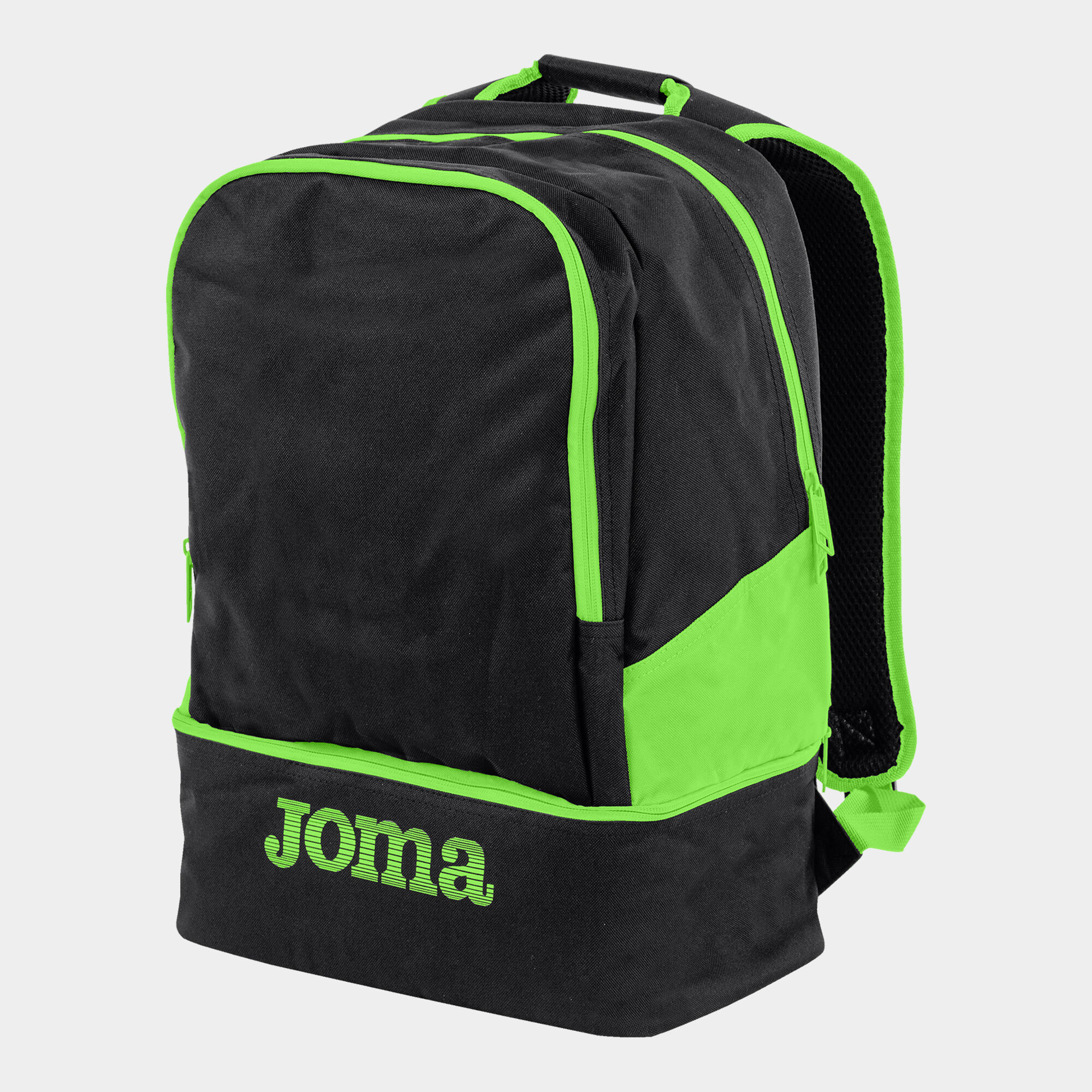 Mochila Estadio III negro verde fl or JOMA