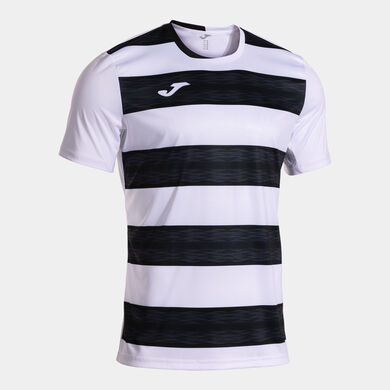 Camiseta manga corta hombre Performance blanco negro