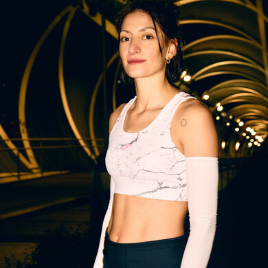 Sujetador deportivo mujer R-Night blanco