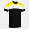 Camiseta manga corta hombre Crew IV negro amarillo