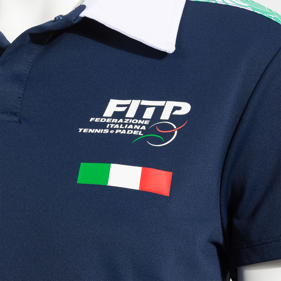 POLO MANGA CORTA MUJER COMP. OFI. FED. ITALIA TENIS Y PADEL