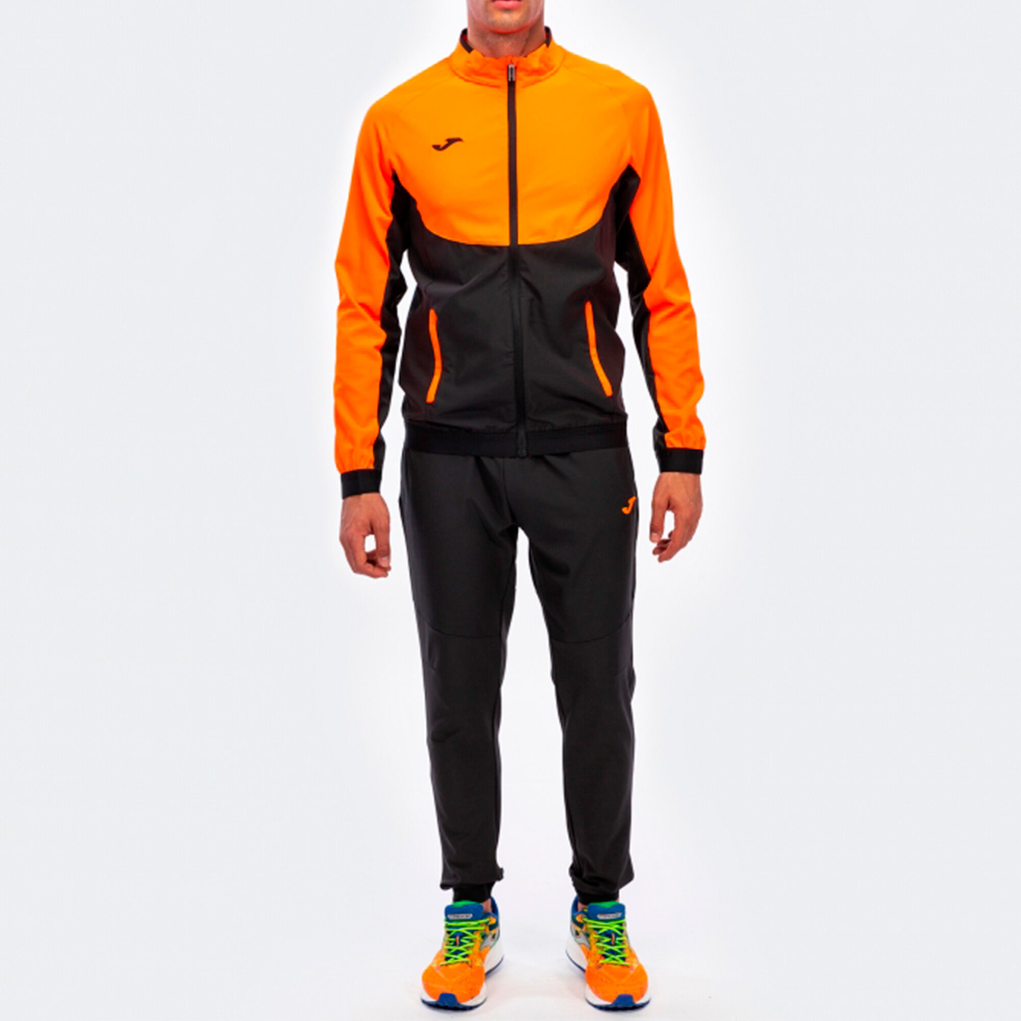 Tracksuit man Essential black orange