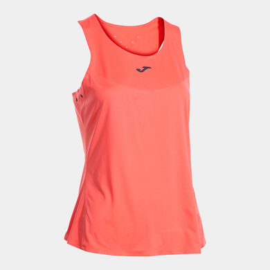 T-shirt de alça mulher R-City coral