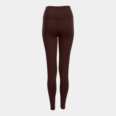 Legging long femme Indoor gym marron