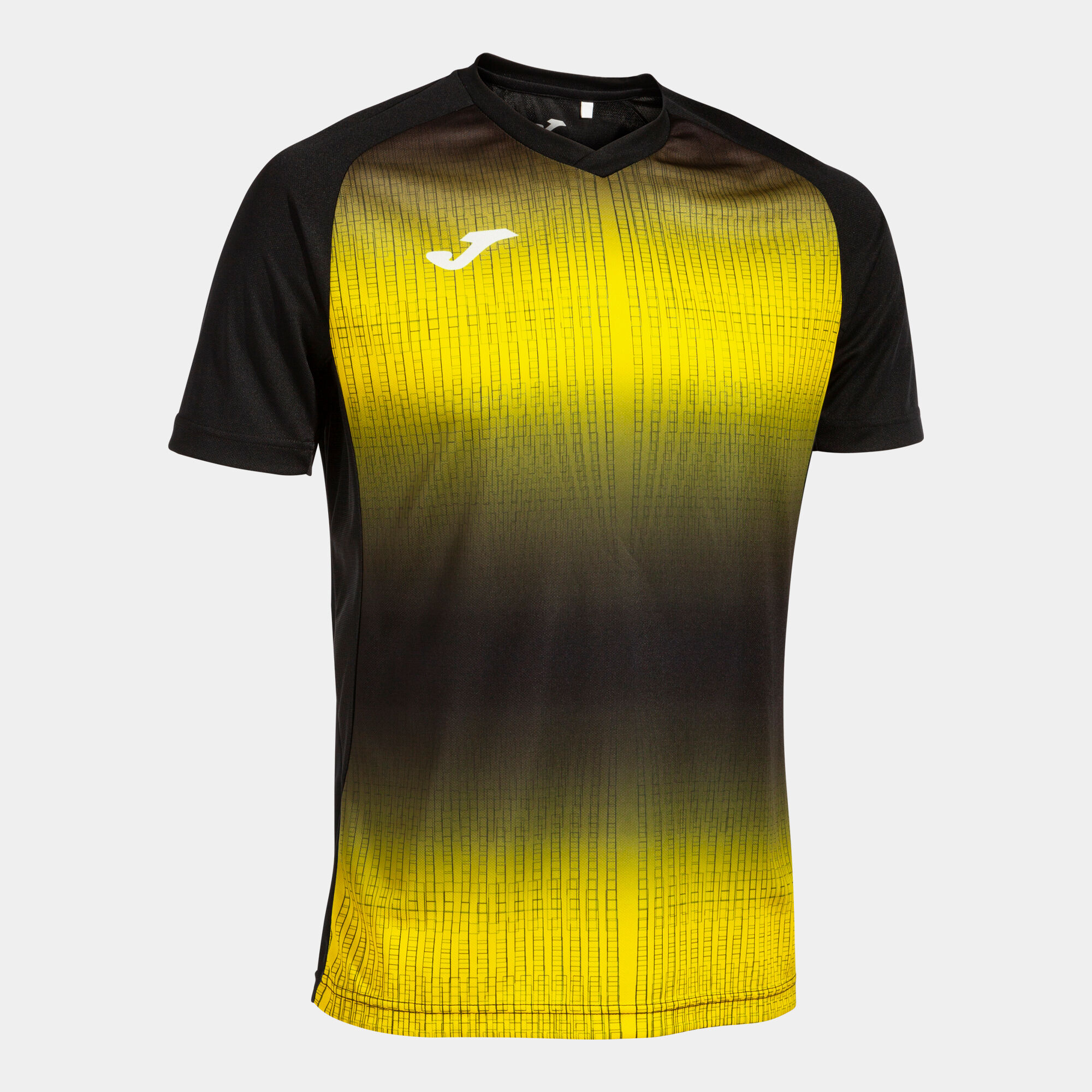 Shirt short sleeve man Tiger V black yellow