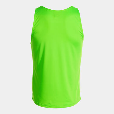 Camiseta sin mangas hombre Record III verde flúor