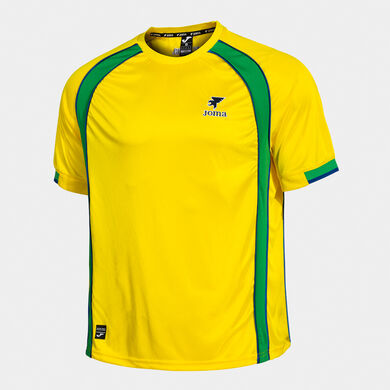 Kurzarmshirt mann Futbol Retro Mundial 2026 gelb gr&uuml;n