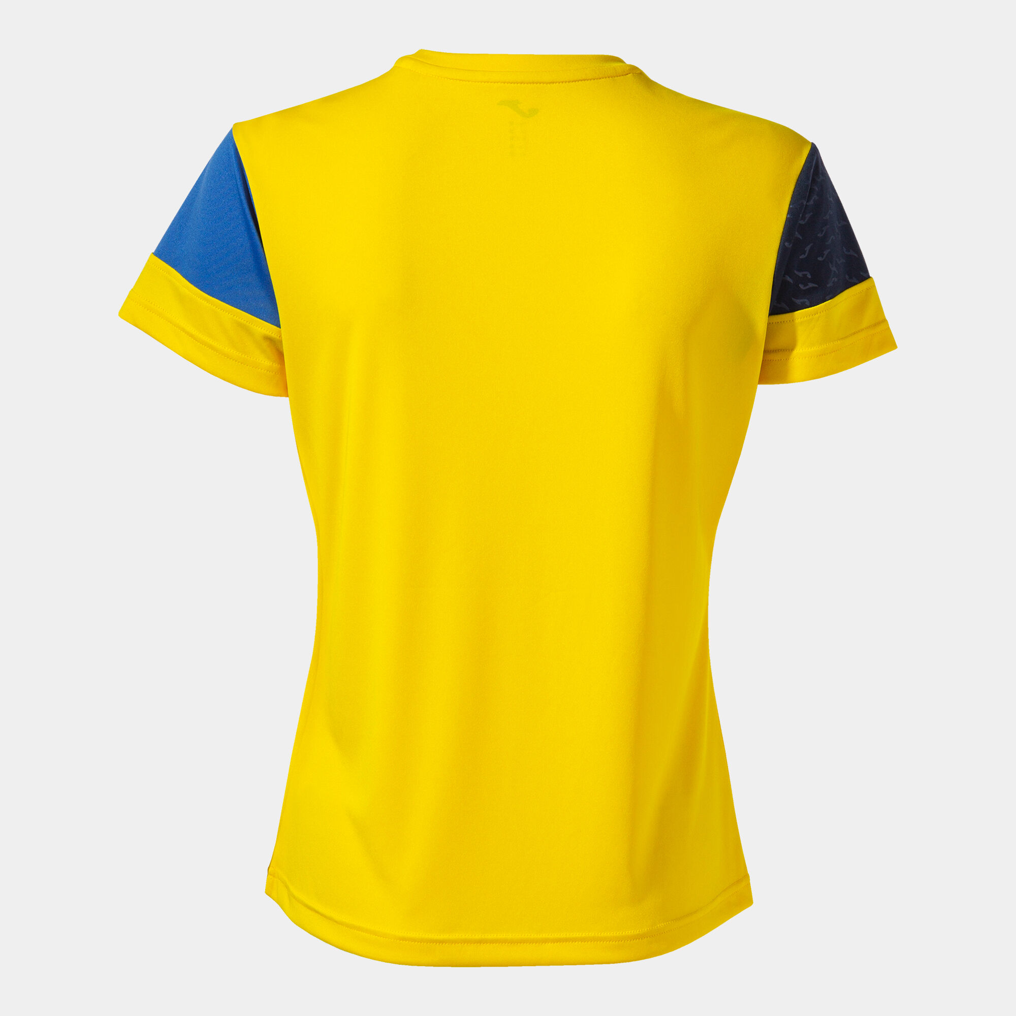 T-shirt manga curta mulher Crew V amarelo azul royal azul marinho