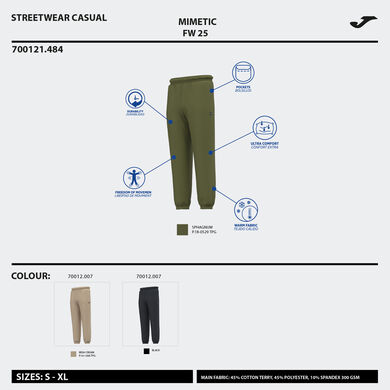 Pantalon unisexe Mimetic noir