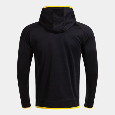 Hooded sweater man Combi Premium black yellow