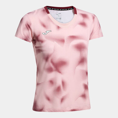Maillot manches courtes femme Smash rose