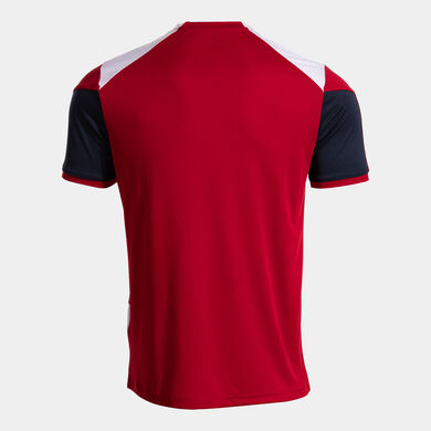 Shirt short sleeve man Danubio red white