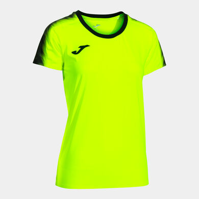 Camiseta manga corta mujer Elite XI amarillo flúor negro