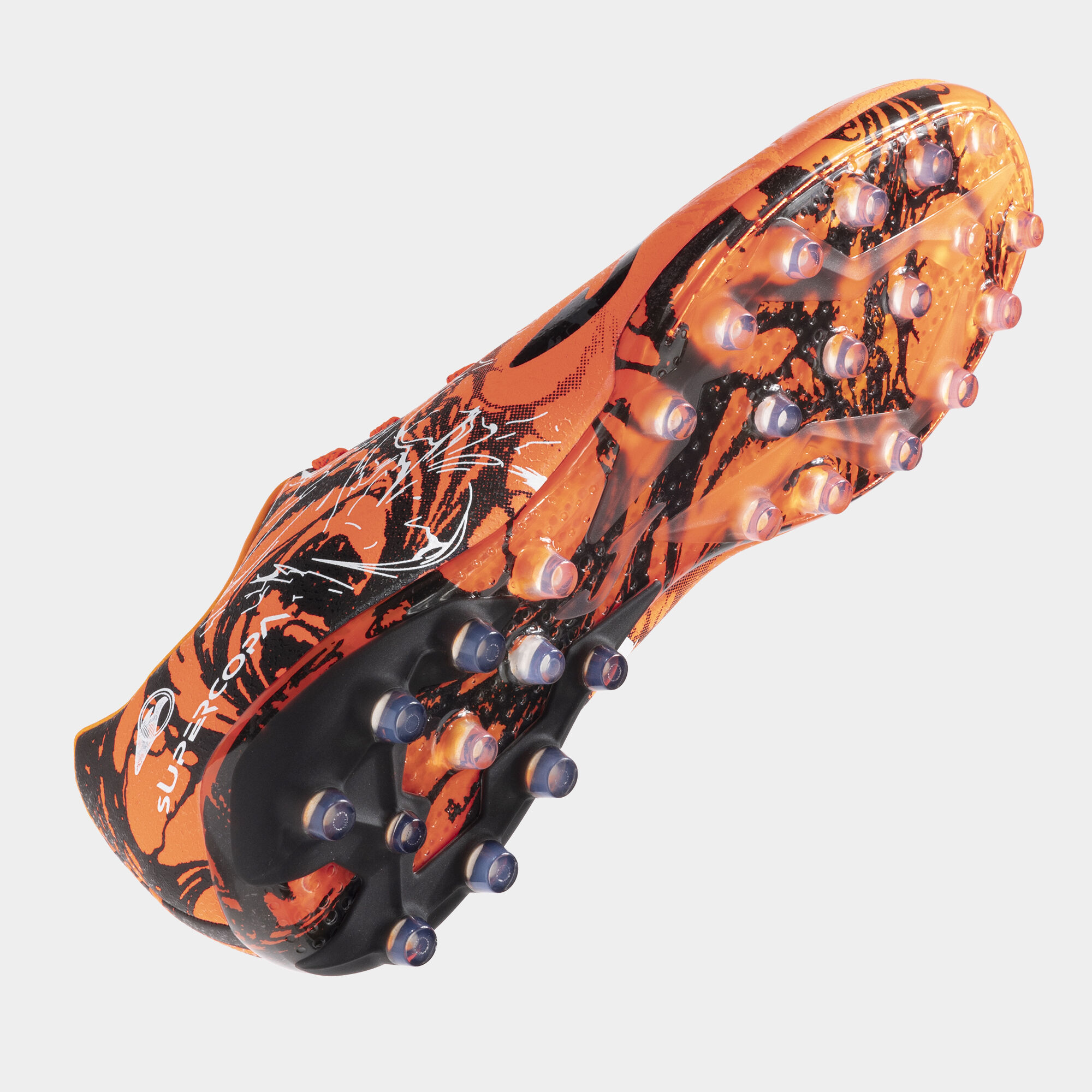 Football boots Super Copa 24 artificial grass orange black JOMA