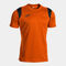 Camiseta manga corta hombre Stimulus naranja negro