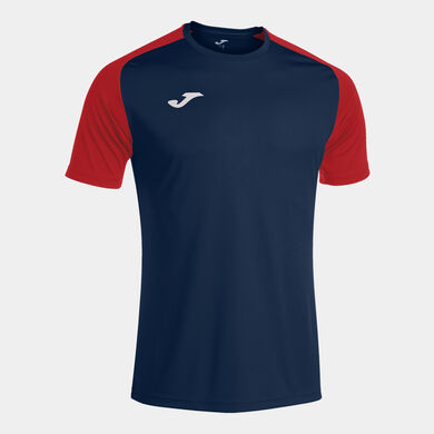 T-shirt manga curta homem Academy IV azul marinho vermelho