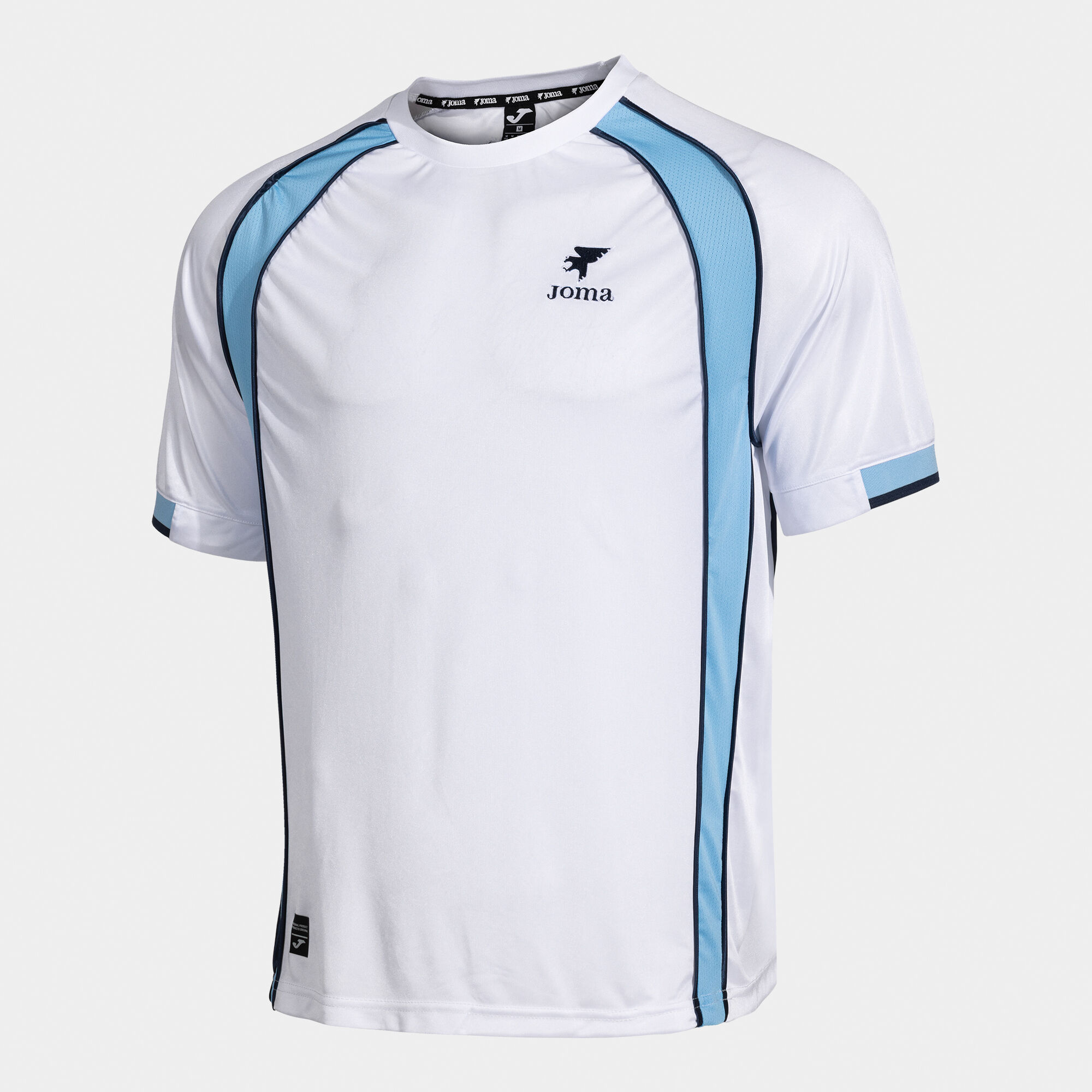 Shirt short sleeve man Futbol Retro Mundial white sky blue | JOMA®