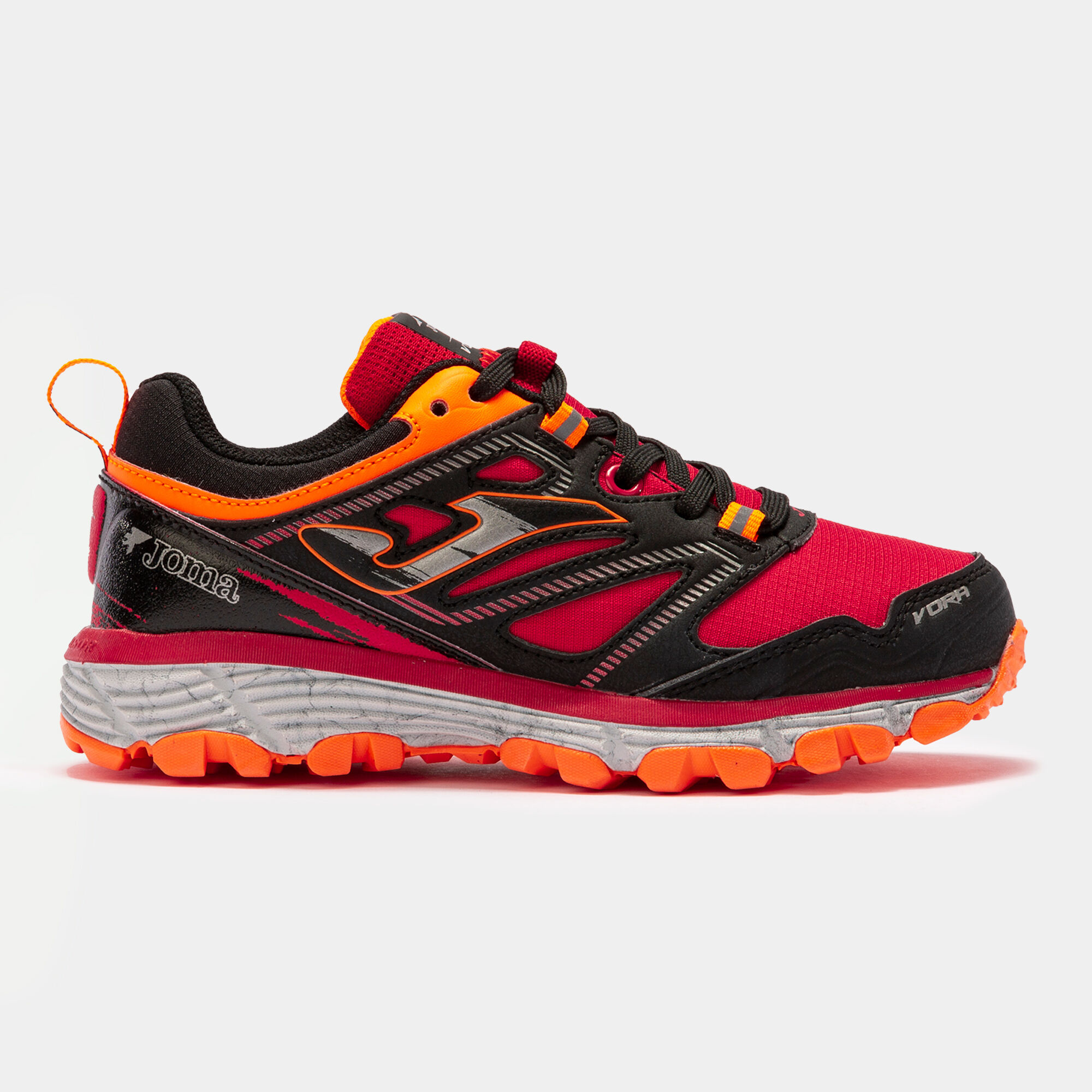Trail running shoes Vora Aislatex 22 junior red orange