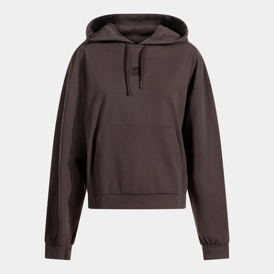 Sudadera con capucha mujer Resort marr&oacute;n