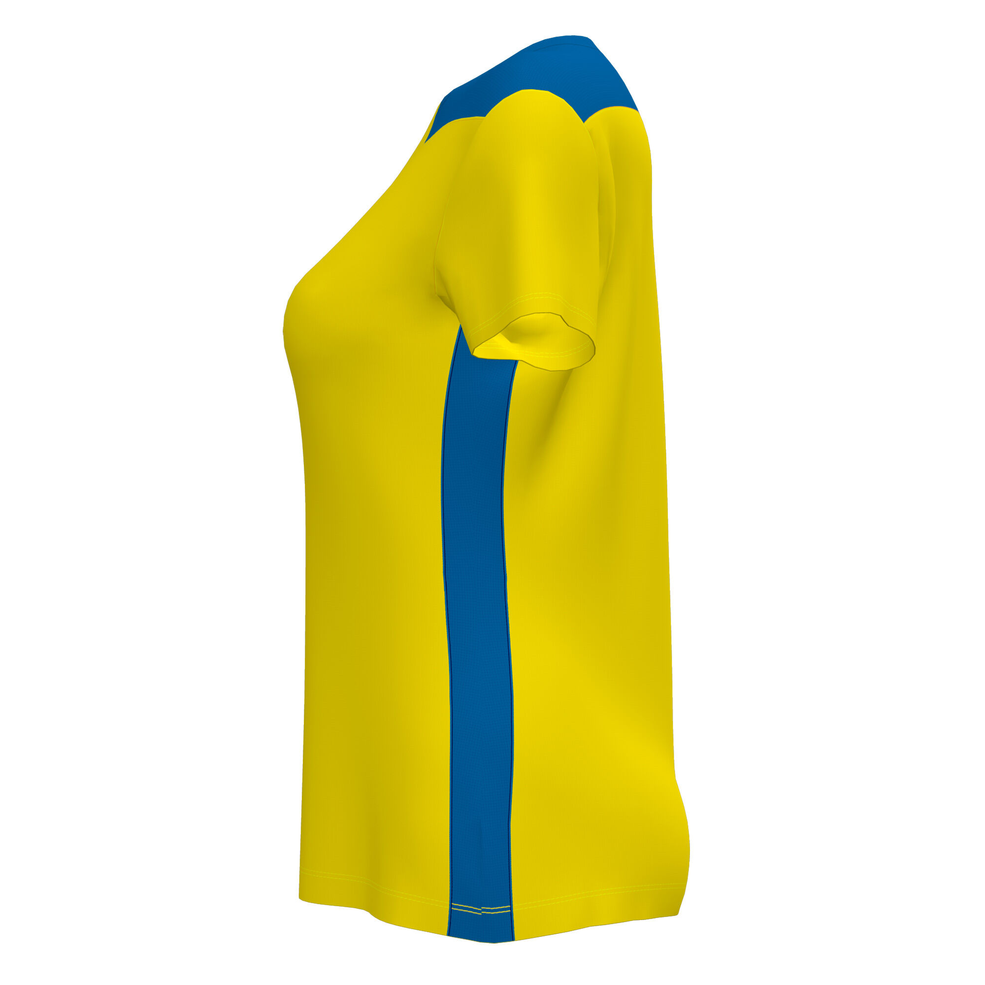 Tricou cu mânecă scurtă damă Championship VI galben albastru regal