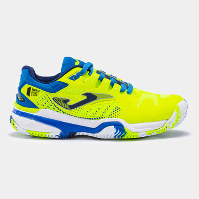 Scarpe Slam Jr 23 argilla junior giallo fluorescente blu reale
