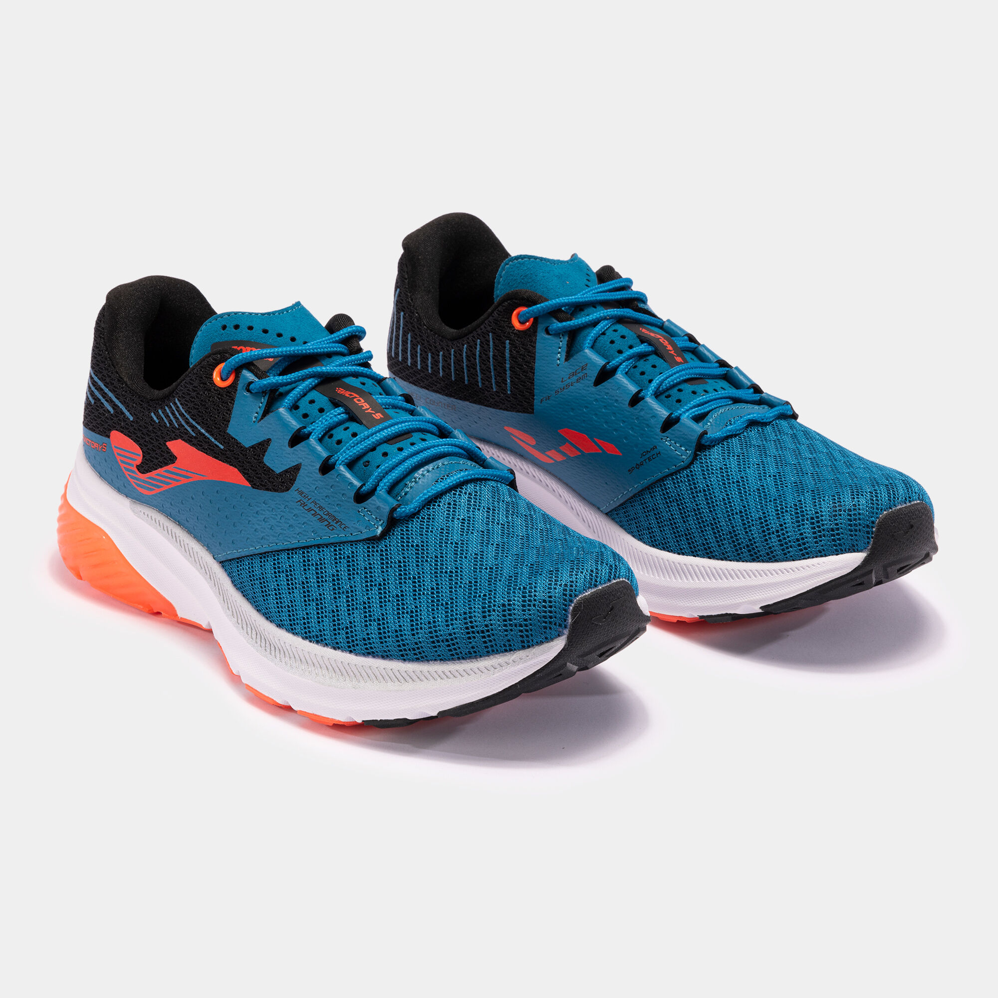 CHAUSSURES RUNNING R.VICTORY 23 HOMME BLEU PÉTROLE ROUGE