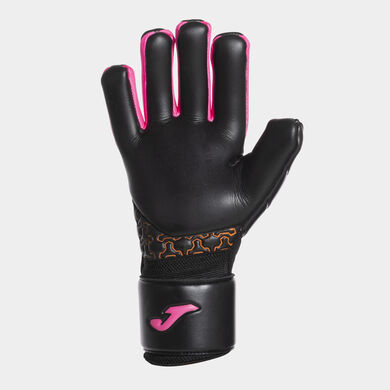 Guantes portero fútbol Brave negro rosa