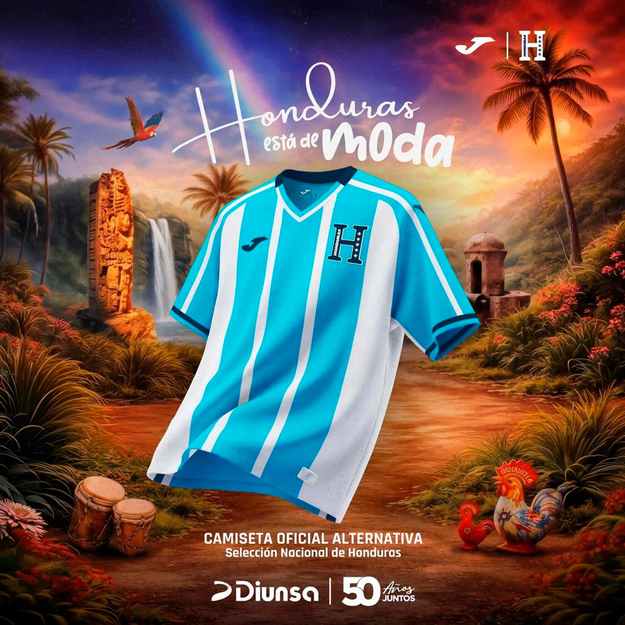 Shirt short sleeve away kit Honduras National Football Federation