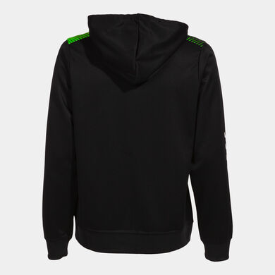 Kurtka z kapturem kobiety Eco Supernova czarny fluorescencyjny zielony