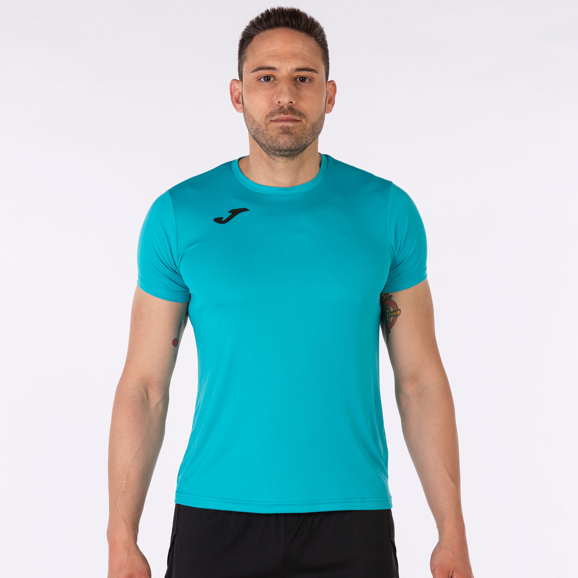 MAILLOT MANCHES COURTES HOMME RECORD II TURQUOISE